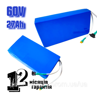 Аккумулятор 60v 27а/ч для электровелосипеда 18650 Samsung 2577326235 фото