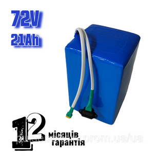 Акумулятор 72v 21а/ч для електровелосипеда LI-ion 18650 Samsung 2578286467 фото