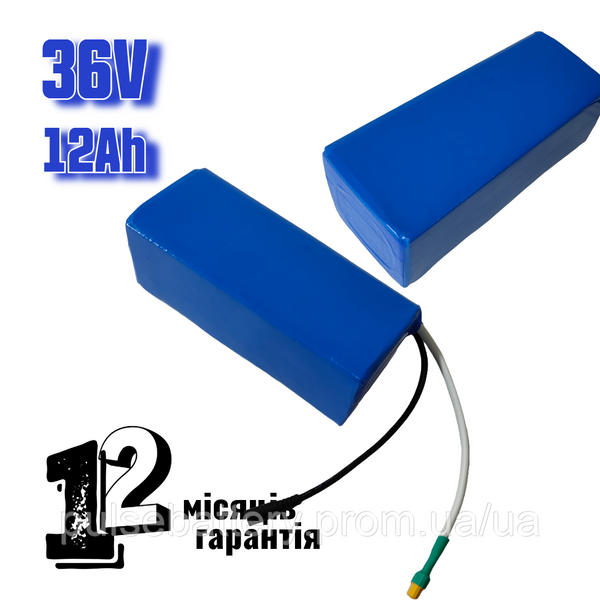 Аккумулятор 36V 12Ah Panasonic 18650 Li-ion для электровелосипеда в термоусадке 2578313405 фото