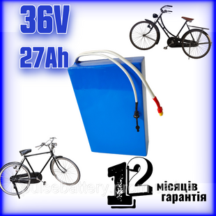 Аккумулятор 36V 27Ah Li-ion Samsung 18650 в термоусадке для электровелосипеда / самоката 2600769053 фото